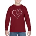 thumbnail image 1 of Cat Heart - Boy's Word Art Long Sleeve T-Shirt, 1 of 2