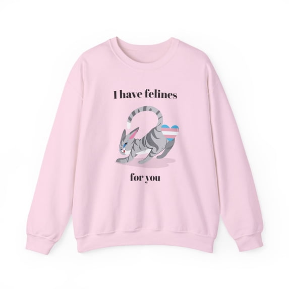 Cat Heart Sweatshirt, Heart Sweatshirt, Cat Sweatshirt, Valentine's Day Sweatshirt, 50/50 Cotton-Poly Animal Sweatshirt 122
