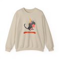 thumbnail image 1 of Cat Heart Sweatshirt, Heart Sweatshirt, Cat Sweatshirt, Valentine's Day Sweatshirt, 50/50 Cotton-Poly Animal Sweatshirt 125, 1 of 46
