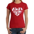 thumbnail image 1 of Cat Heart - Women's Word Art T-Shirt, 1 of 2