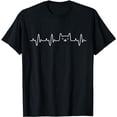 thumbnail image 1 of Cat Heartbeat Shirt Love Cats Women's Girls Cat Lover TShirt T-Shirt, 1 of 5