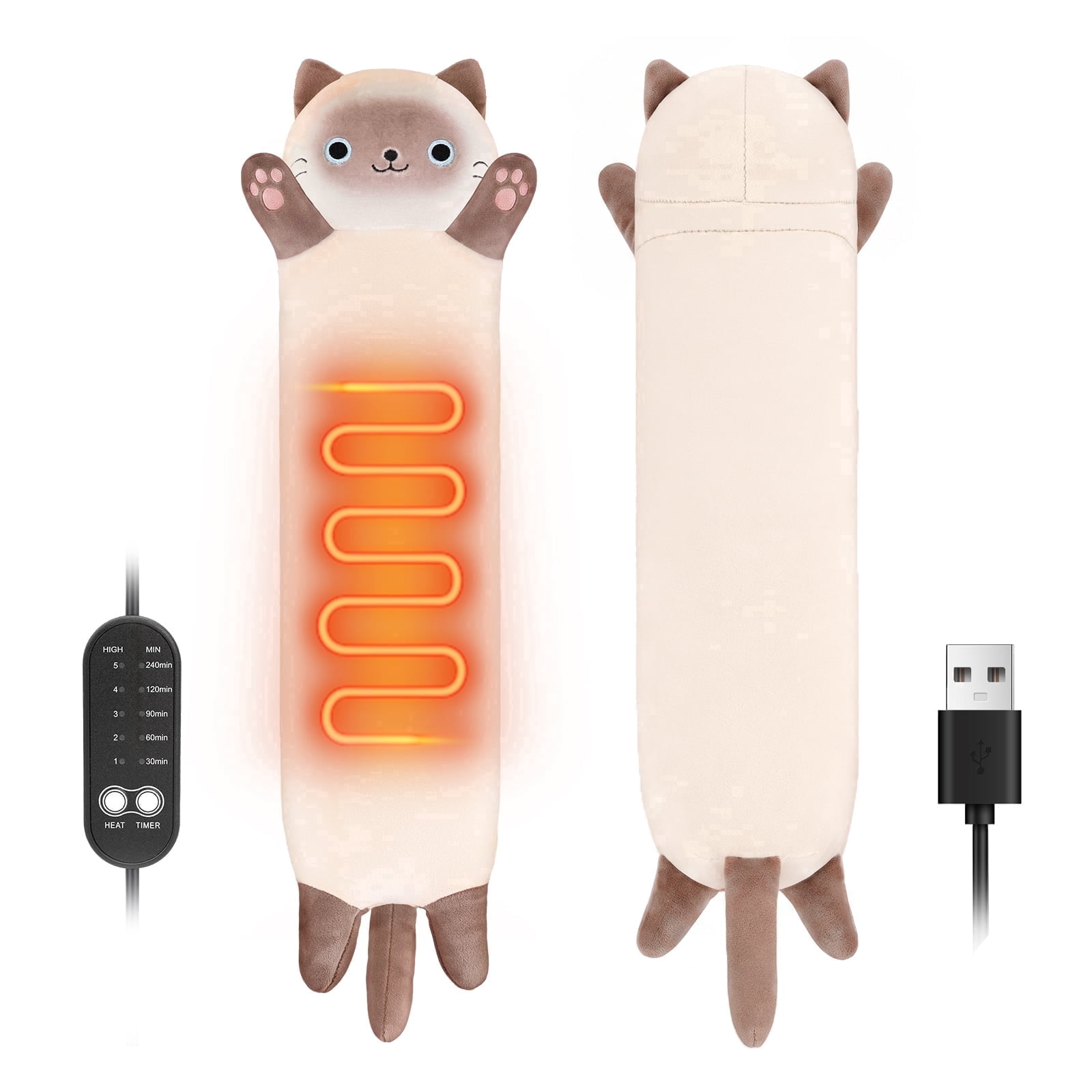 Cantustime, Cat Heating Pad, 20in x 7in, USB Portable Electric