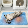 thumbnail image 1 of Cat Heating Pad, Rechargeable Electric Blanket, Portable Waterproof Heated Cat Bed, USB-Powered Thermal Pet Heating Mat Warming Bed for Pets Puppies Winter Cold Weather Indoor Outdoor (Blue), 1 of 5