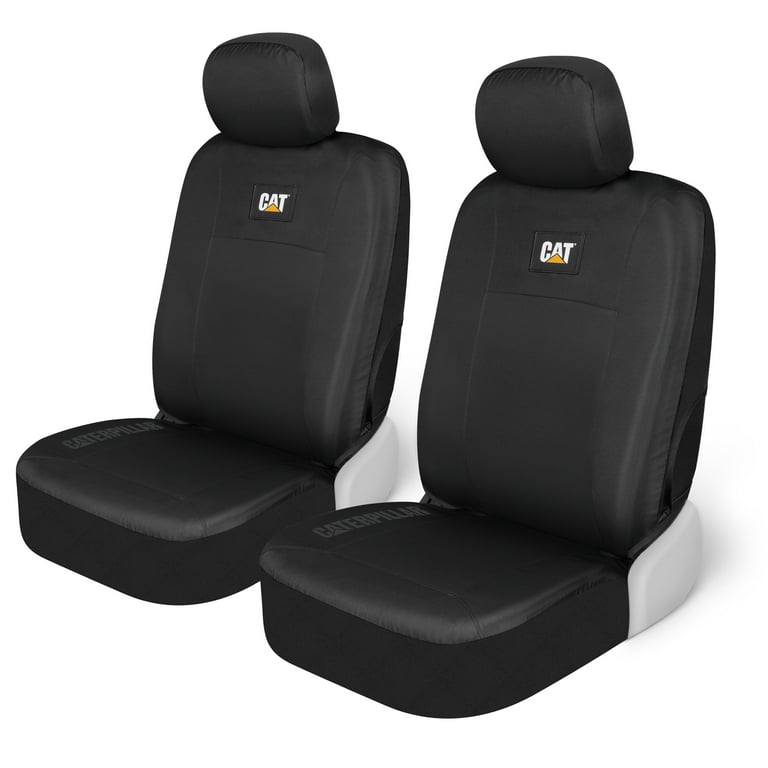 Cat Heavy Duty Oxford Car Seat Cover for Auto Durable Canvas Material Universal Fit Black