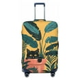 thumbnail image 1 of Cat Hiding In Potted Plants Luggage Cover Anti Scratch, Elastic Suitcase Protector Suitcase Covers for Luggage Fits 18-32 Inch Luggage, 1 of 5