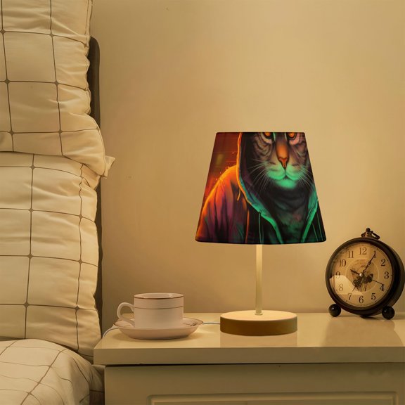 Cat Hoodie Notebook LED Desk Lamp Table Lamp USB Bedside Nightstand Small Lamp for Bedroom Living Room Kids Room