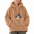 thumbnail image 1 of Cat Hoodie with Pouch Pet Pouch Kangaroo Pocket Womens Dog Pouch Hoodie with Kangaroo Pocket Oversized Pet Carrier Sweatshirts Sweatshirts for Cat Dog, 1 of 2