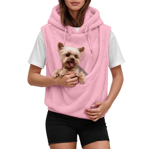 Cat Hoodie with Pouch Fall Winter Kangaroo Pocket Dog Pouch Sweatshirts Pet Pouch Carrier Hoodies for Puppy Kitten Holder