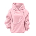 thumbnail image 1 of Cat Hoodie with Pouch Kangaroo Pouch Hoodie for Dogs Cats Pet Long Sleeve Hooded Pullover Animal Holder Sweatshirt Pink L, 1 of 3