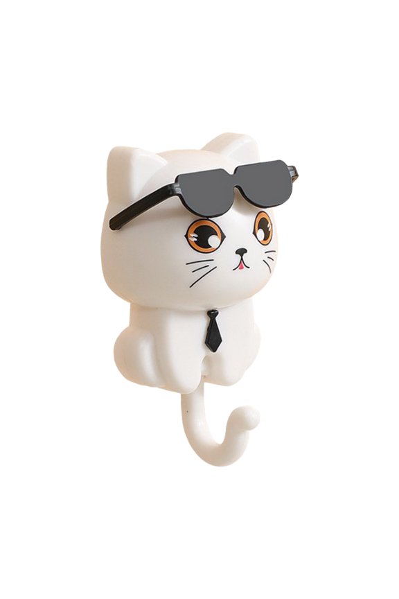 Cat Hooks Wall Mounted Key Holder Durable Coat Hooks Multipurpose Sunglasses Design Decorative Entryway Organizer For Home