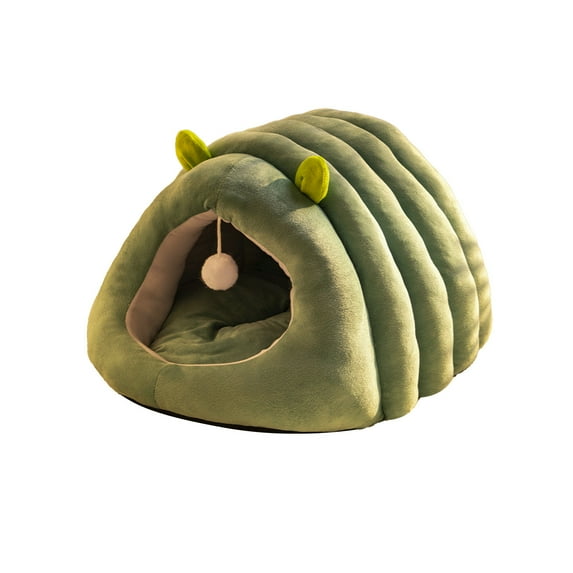 Cat House Bed, Winter Warm Nest Soft Foldable Sleeping Mat Pad Cozy Kitten Cave Cute Pet Beds Cat Nest for Cats Puppy Small Dogs