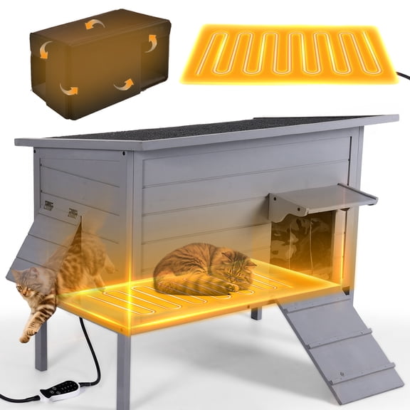 Clawsable Indestructible Heated Cat House for Outside Cats, Extremely ...