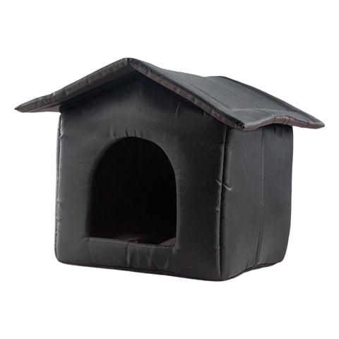 Cat House, Kitty Shelter with Waterproof Roof, Washable and Foldable Feral