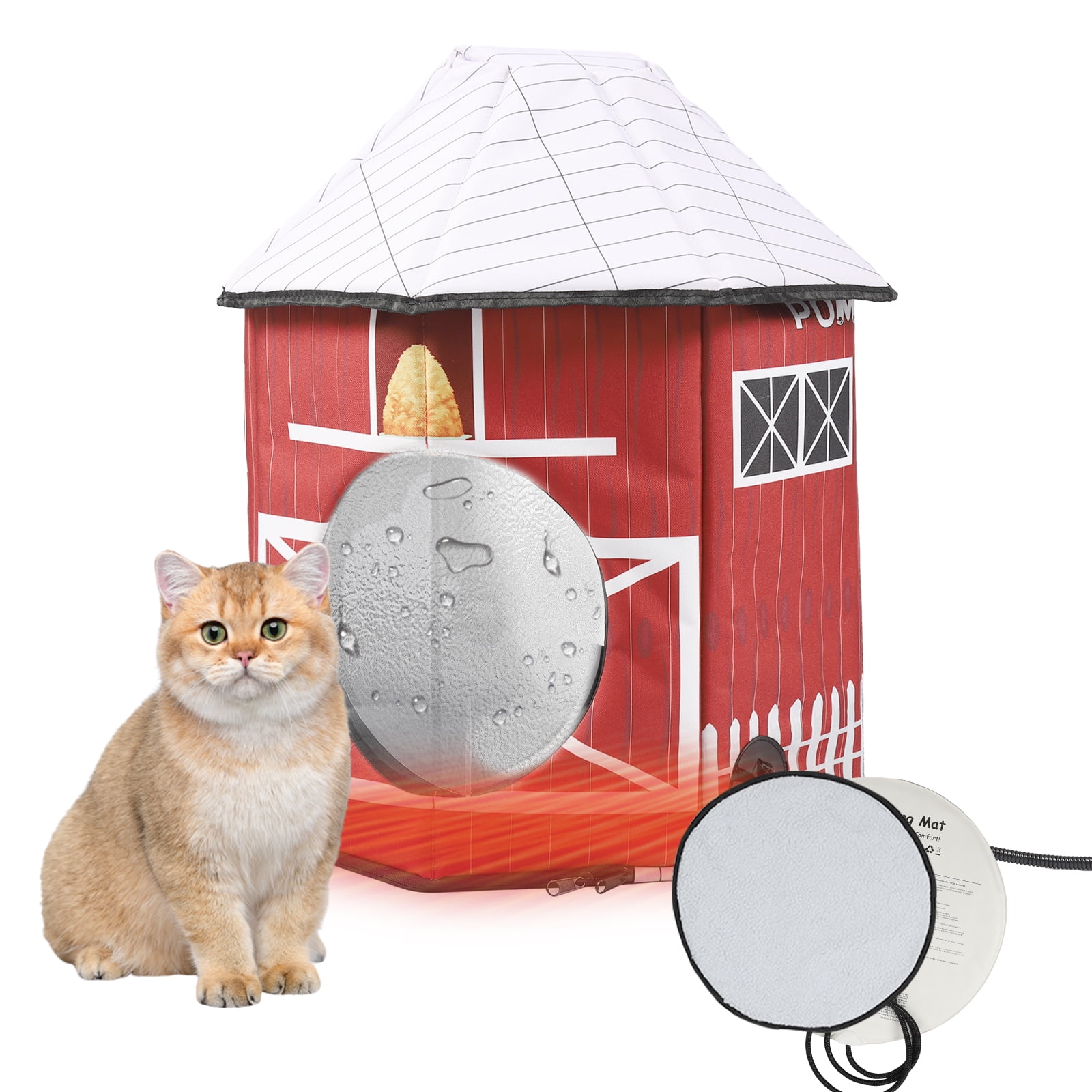 Cat House, Outdoor Cat Bed, Weatherproof Cat Shelter for Outdoor Cats