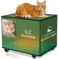 Cat House for Outdoor Cats in Winter, Extremely Waterproof & Easy