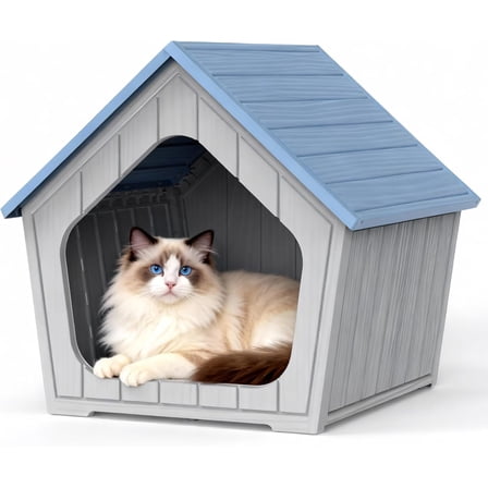 Cat Houses for Indoor Cats, Outdoor Cat House Weatherproof with Ventilation, Cat Houses & Condos