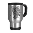 thumbnail image 1 of Cat Human Paint Quiet Baby Travel Mug Flip Lid Stainless Steel Cup Car Tumbler Thermos, 1 of 4