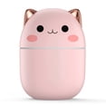 thumbnail image 1 of Cat Humidifier Cool Mist Humidifiers - 250ml Small Desk Humidifiers, Quiet Operation,Night Light Two Spray Modes, Auto Shut-Off for Bedroom, Babies Room, Office, Home - Pink, 1 of 6