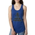 thumbnail image 1 of Cat I Am Your Father Cat Lover Ladies Racerback Tank Top, Royal, Large, 1 of 5