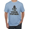 thumbnail image 1 of Cat I Am Your Father Cat Lover Men's Graphic T-Shirt, Light Blue, 3X-Large, 1 of 5