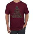 thumbnail image 1 of Cat I Am Your Father Cat Lover Men's Graphic T-Shirt, Maroon, 4X-Large, 1 of 5