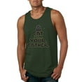 thumbnail image 1 of Cat I Am Your Father Cat Lover Mens Graphic Tank Top, Forest Green, Large, 1 of 5