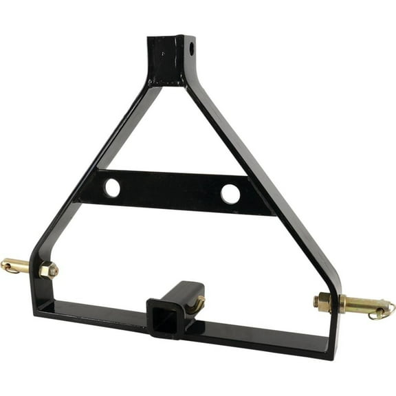 OEM Grade Handy Hitch A-Frame 2" Receiver Compatible with John Deere Kubota Ford New Holland Massey Ferguson Category 2 Three Point Hitch Tractor 5/8" Hitch Pin Included W-7806-1702