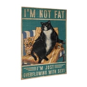 Cat Im Not Fat Im Just Overflowings With Sexy Poster,Jigsaw Puzzle 500 Puzzle Pieces,Puzzle Enthusiasts