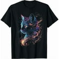 thumbnail image 1 of Cat In The Galaxy Space Kitten Head Funny Astronaut Unisex T-Shirt, up to Size 5XL, 1 of 2