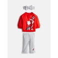 thumbnail image 1 of Cat In The Hat Baby Girl's Crewneck with Flare Legging and Bow Headband, Sizes 0/3M-24M, 1 of 6