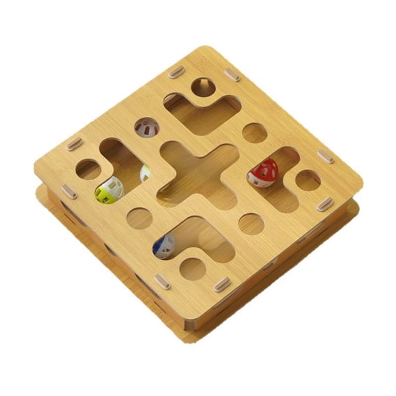 Cat Intelligence Maze Toy Interactive Puzzle Box, Brain Stimulating Treat Reward Game for Mental Exercise and Entertainment, Engaging Play Activity for Cats of All Ages