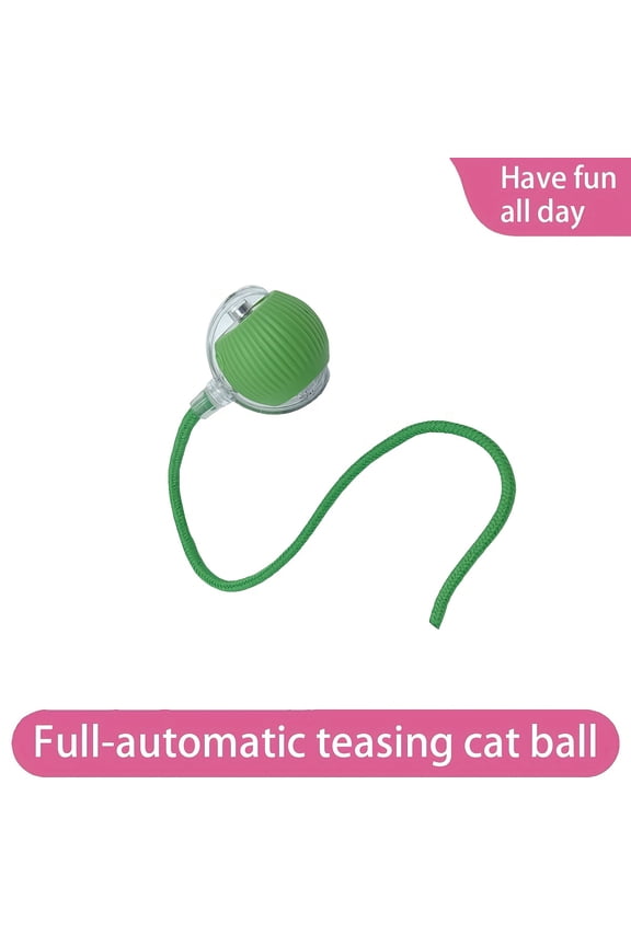 Cat Interactive Ball Toy, Automatic Rolling Ball With Tail, Rechargeable, Intelligent Pet Toy, for Cats