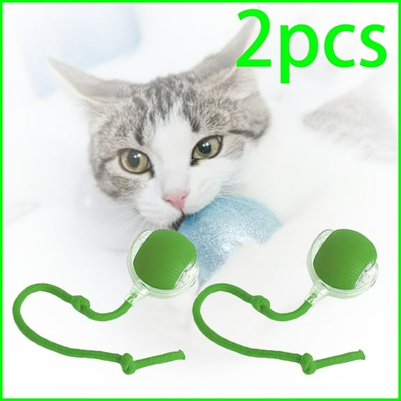 Cat Interactive Ball Toy, Automatic Rolling Ball With Tail, Rechargeable, Intelligent Pet Toy, for Cats