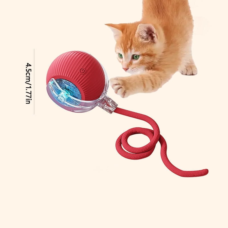 Cat Interactive Ball Toys Automatic Rolling Ball For Kitten Rechargeable Smart Pet Electric Toys With Teaser Sensor Cat Ball Toy