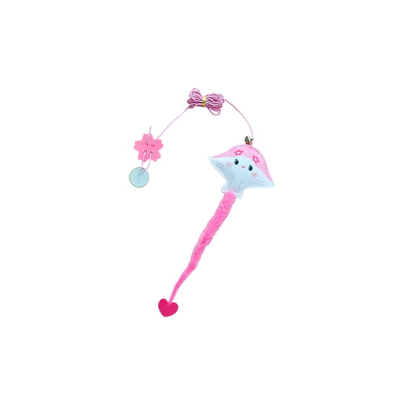 Cat Interactive Hanging Toy With Feather, Elastic Rope & Felt Swing, Self-Play Pet Toy For Indoor Cats