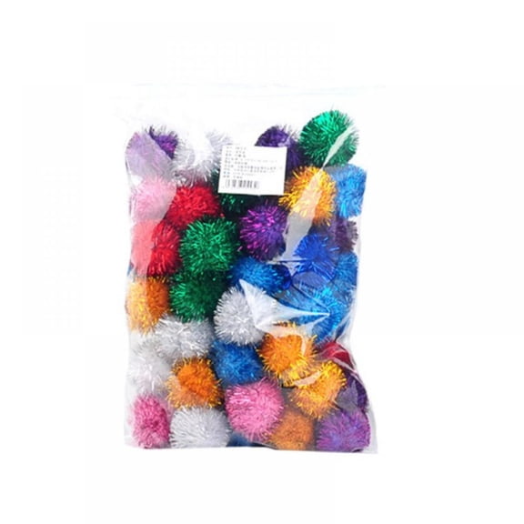 Cat Interactive Sound Paper Self-healing Color Bright Silk Glitter Toy Ball