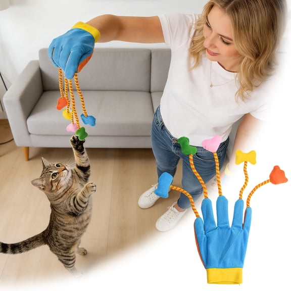 Cat Interactive Movement Toy for Indoor - Design for Cats Stimulating Play Crawling and Gentle Chewing for Couch Corners and Rugs