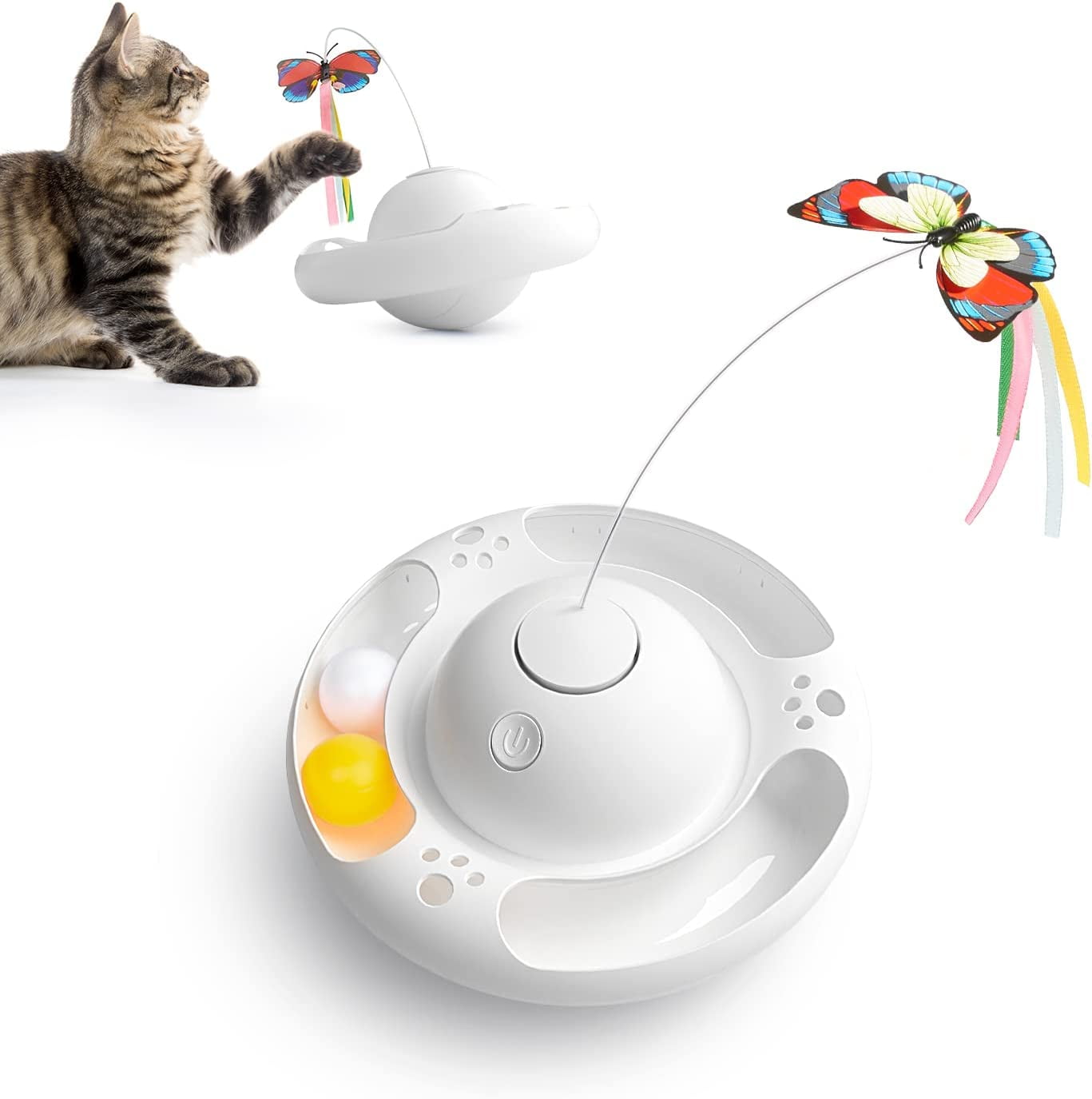Cat Interactive Toys for Indoor Cats, Automatic Electronic Rotating