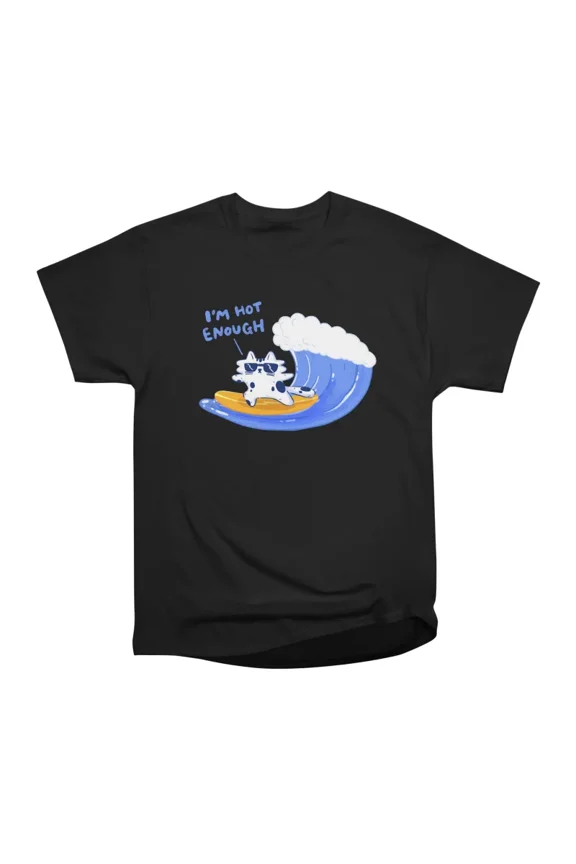 Cat Is Surfing On The Sea T-Shirt Tee Gift For Him Merch For Her Apparel For Friend