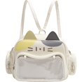 thumbnail image 1 of Cat Ita Bag PU Leather Backpack Y2K Ita Backpack Lightweight Bag Daily Daypack Back Pack Rucksack Bag for Women, 1 of 7