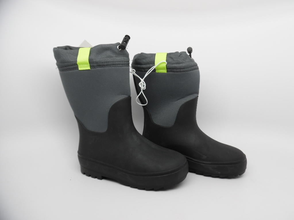 Cat Jack Boys Robbie Winter Snow Boots Black Size 13 Boy s Weatherproof