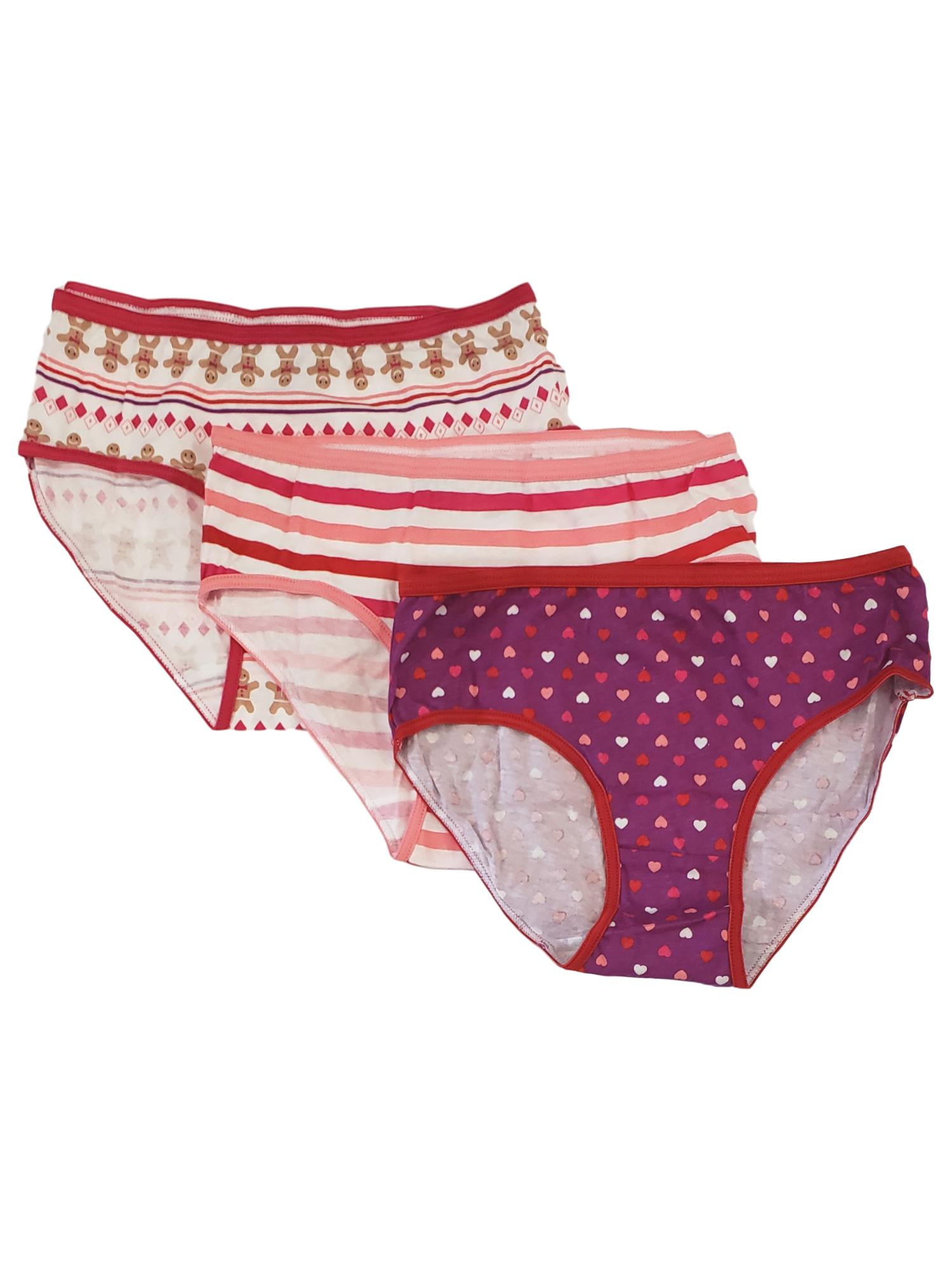 Cat& Jack Girls Briefs Print Panties Underwear 3 Count Pack 100% Cotton M  (7/8)