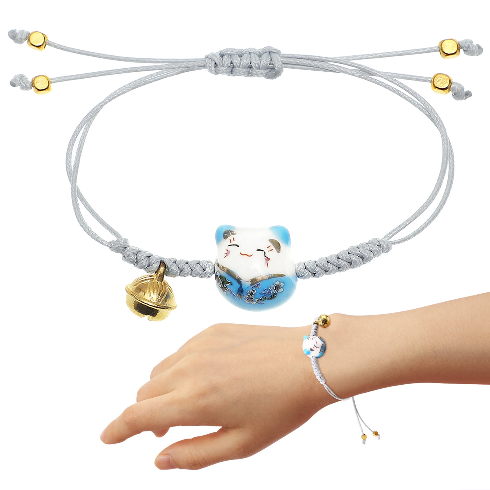 ICOL Cat Jewelry for Women Santa Gifts Kid Presents Matching Bracelets Friendship Bracelets Cat Bracelets for Women Student