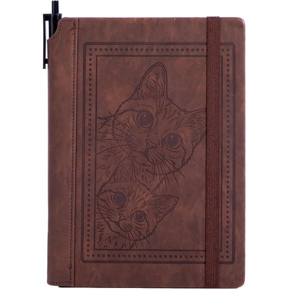Cat Journal Notebook, Journals for Writing, Gift for Cat Lover | Debossed Cat Cover, Suitable for Diary Writing, Note Taking, Made for Cat Moms, Cat Dads, and Women Who Enjoy Journaling