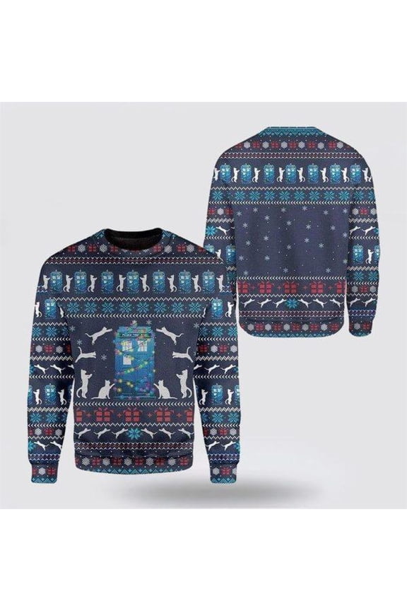 Cat Jumper Ugly Christmas Sweater – Cat Lover Christmas Sweater