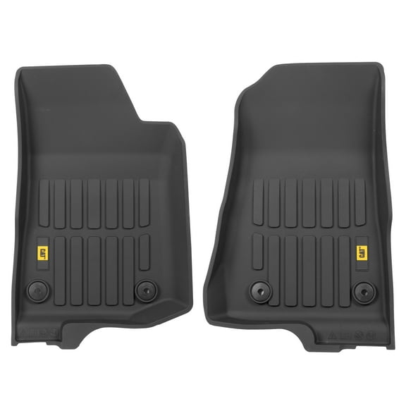 Cat JustFit 3D Floor Mats for Jeep Gladiator (JL) 2020 - 2024, All Weather Custom Fit Jeep Gladiator Floor Liners with Extended Coverage Design, Jeep Gladiator Car Floor Mats (Front Seats Only)