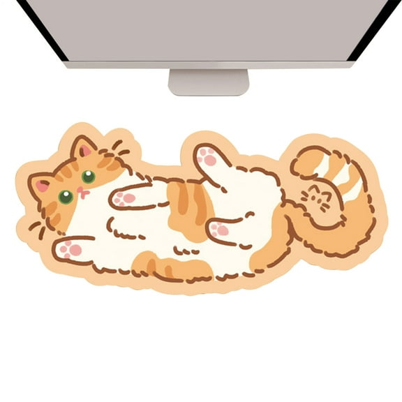 Cat Keyboard Pad | Kitten Desk Mat | Funny Deskmat Mousepad, Laptop Keyboard Pad as Home Decor for Women and Girls, with Non-Slip Rubber Base and Stitched Edges, Ideal Cat Mousepad for Desk