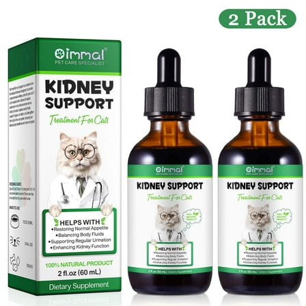 Cat Kidney Support, Supporting Regular Urination, Helps Balance Cats Liver & Kidneys Health, Natural Pet Herbal Supplement for Cats - 2Pack