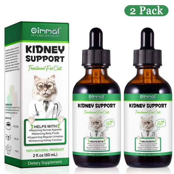 Cat Kidney Support, Supporting Regular Urination, Helps Balance Cats Liver & Kidneys Health, Natural Pet Herbal Supplement for Cats - 2Pack