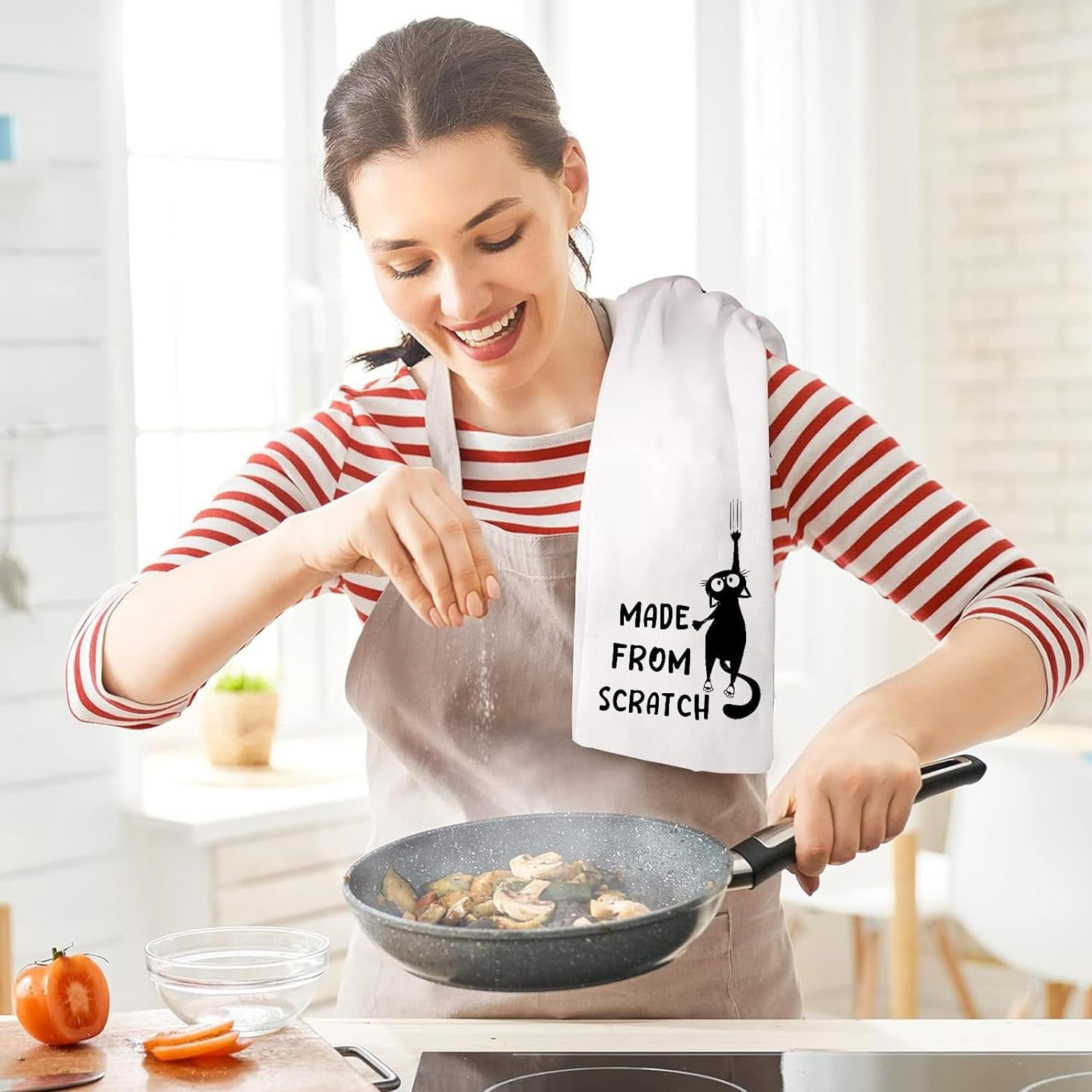 Cat Kitchen Towels Funny Tea Towels Cat Hand Towels For Cat Lovers Cat